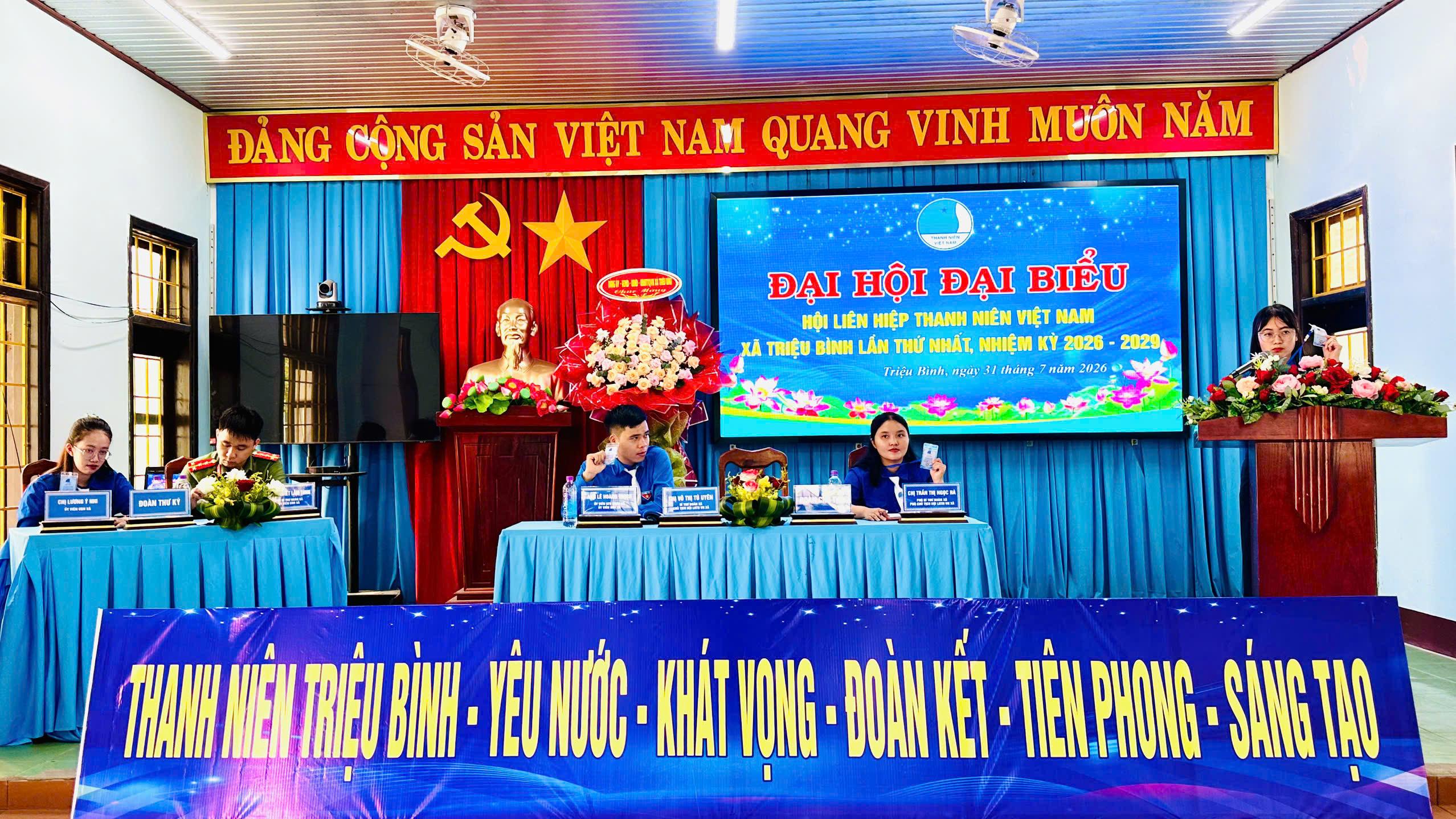 Đại hội đại biểu hội Liên hiệp thanh niên Việt Nam xã Triệu Bình lần thứ I, nhiệm kỳ 2026 – 2029...
