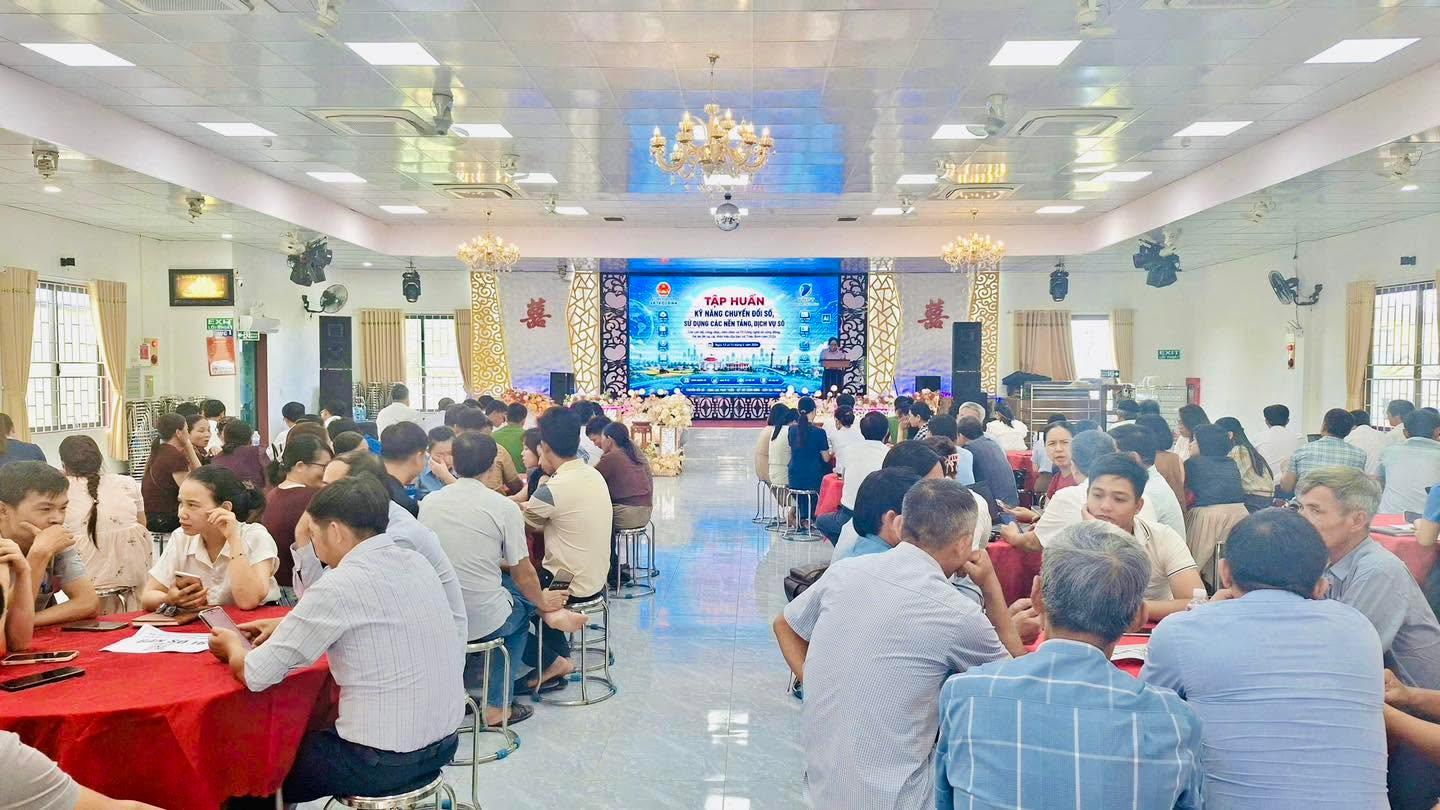 Triệu Bình tổ chức tập huấn kỹ năng chuyển đổi số