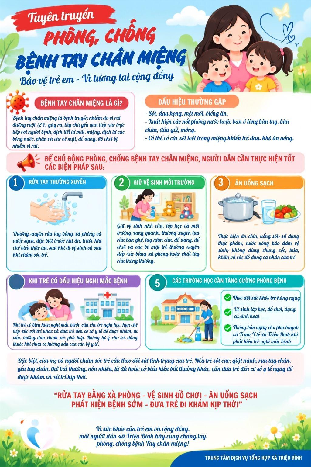 BÀI TUYÊN TRUYỀN PHÒNG, CHỐNG BỆNH TAY CHÂN MIỆNG