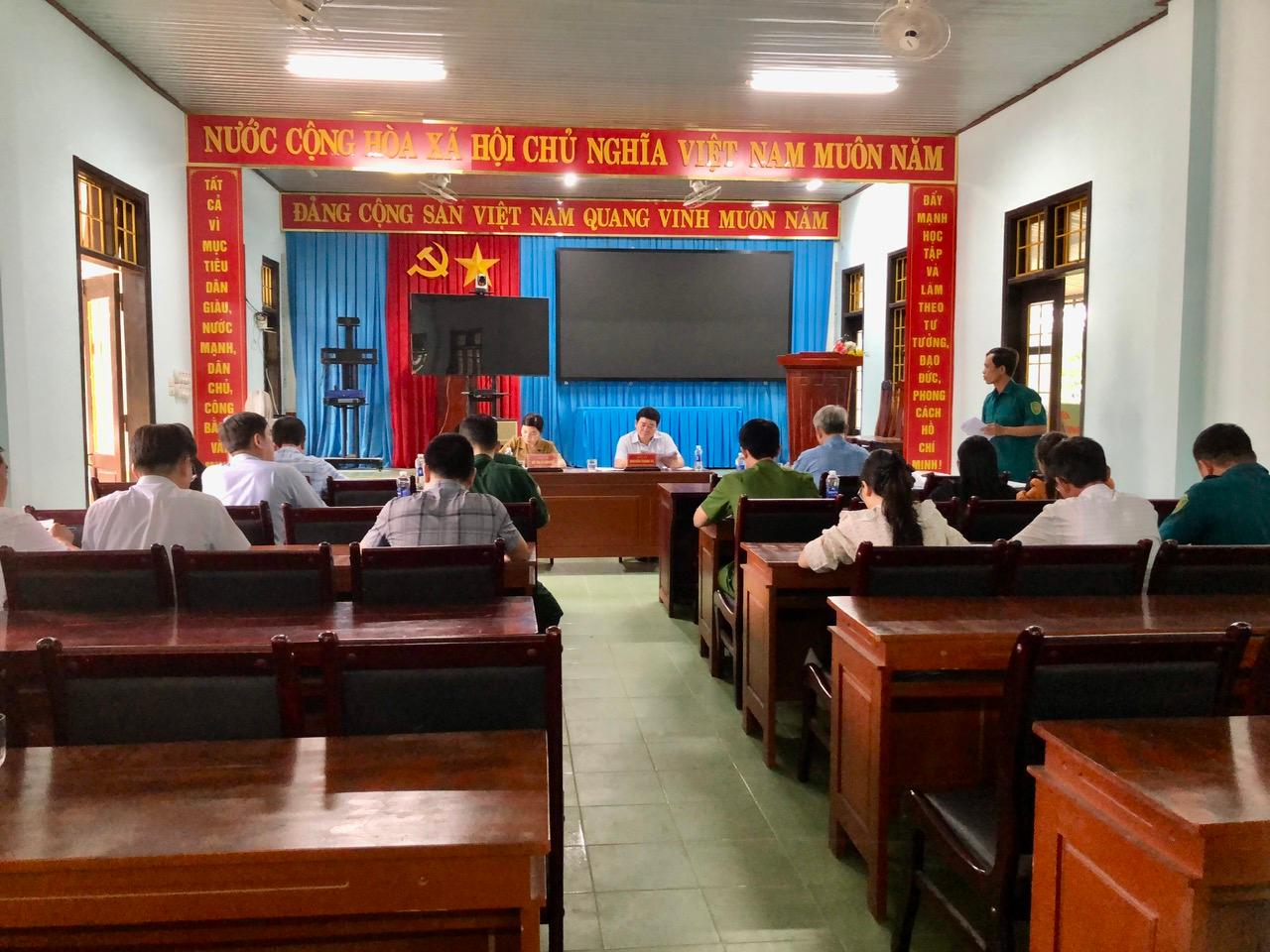 Họp Hội đồng Nghĩa vụ Quân sự xã Triệu Bình năm 2025