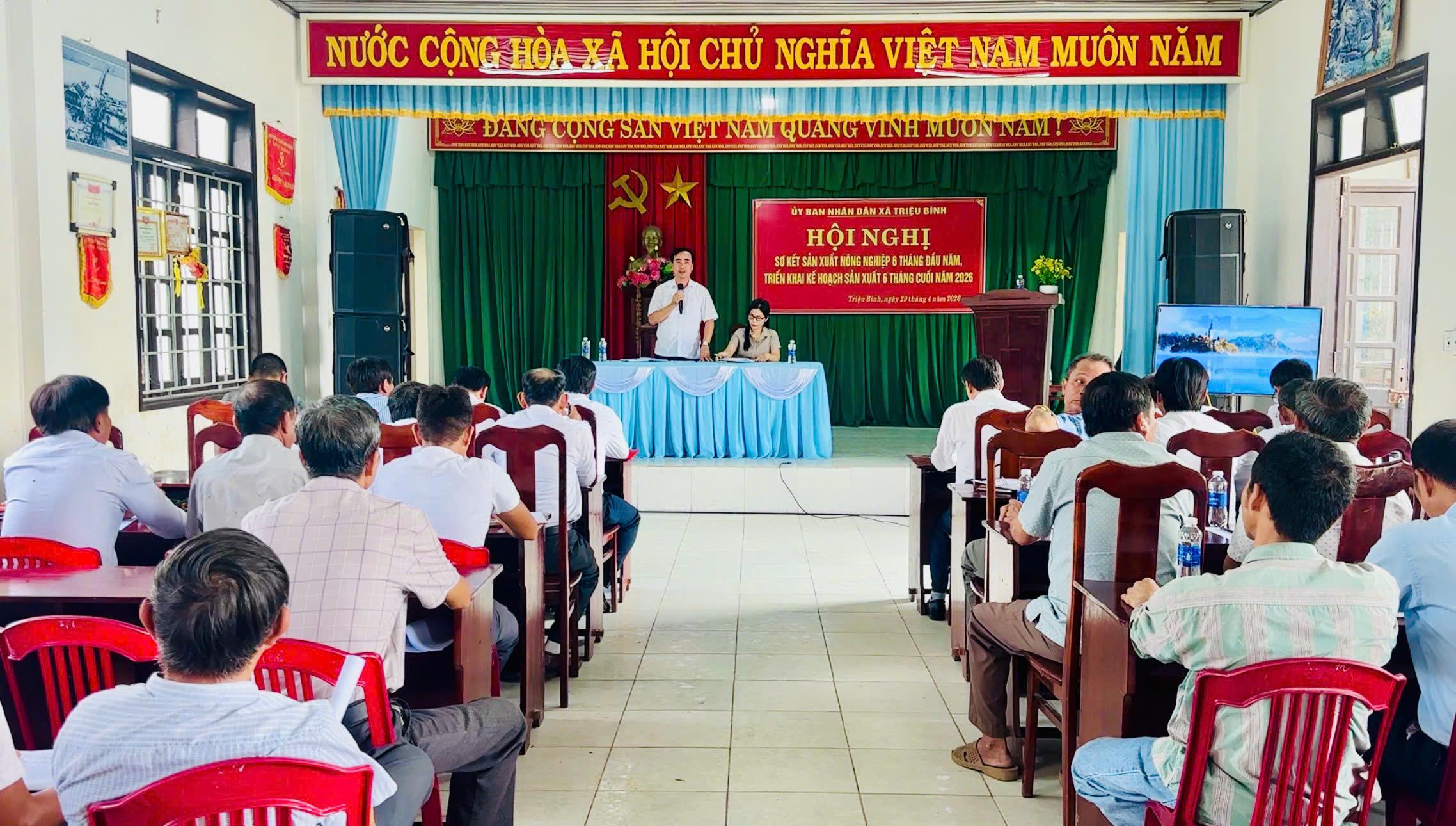Xã Triệu Bình: Sơ kết sản xuất nông nghiệp 6 tháng đầu năm và triển khai kế hoạch sản xuất 6 tháng...